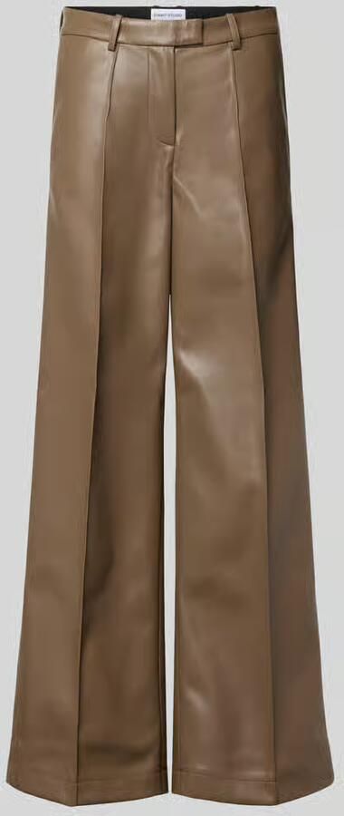STAND STUDIO Broek in leerlook met lengtenaden model 'Wessy' - Foto 2