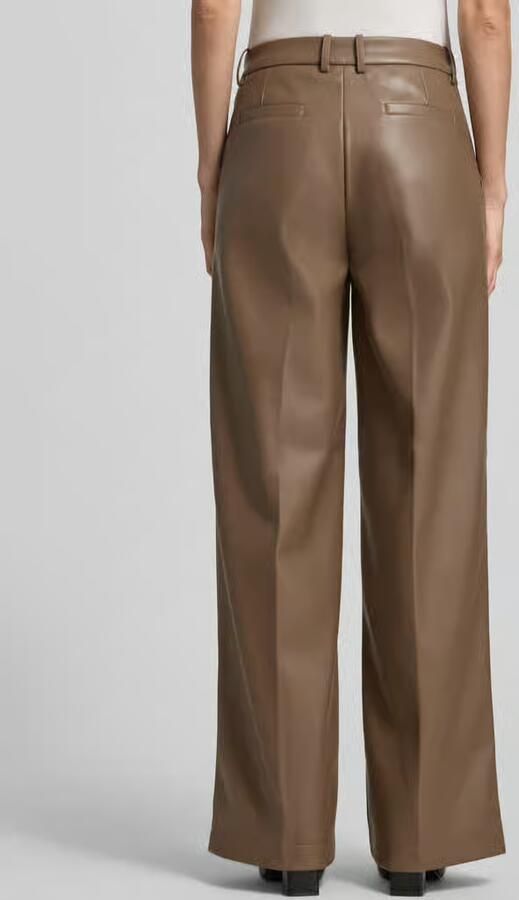 STAND STUDIO Broek in leerlook met lengtenaden model 'Wessy' - Foto 3
