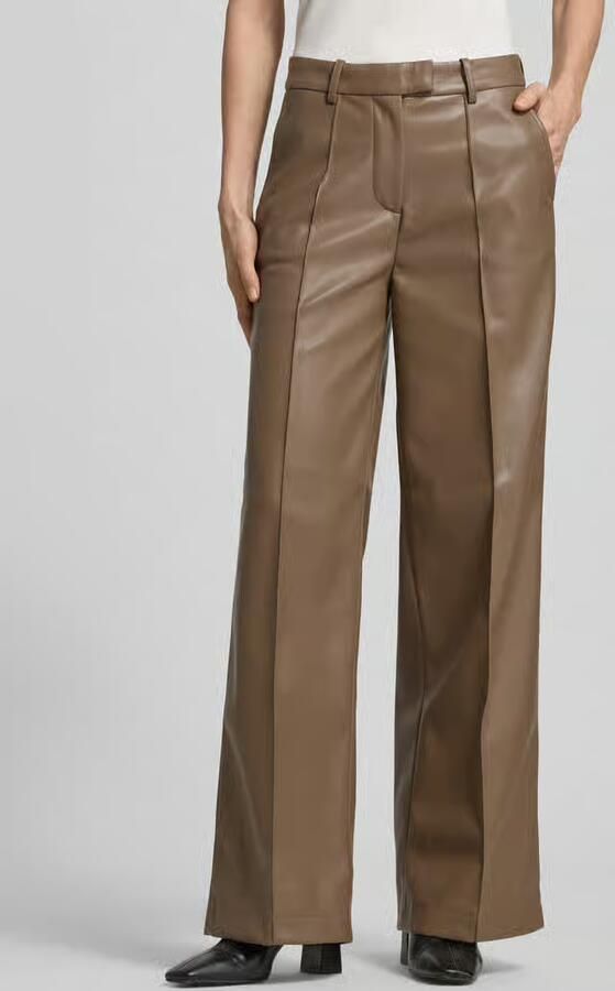 STAND STUDIO Broek in leerlook met lengtenaden model 'Wessy' - Foto 2