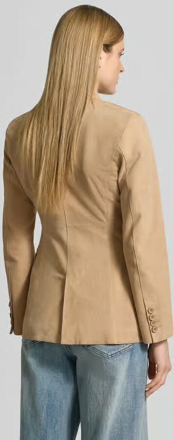 STAND STUDIO regular fit blazer van echt geitenvelours model 'Mina' - Foto 3
