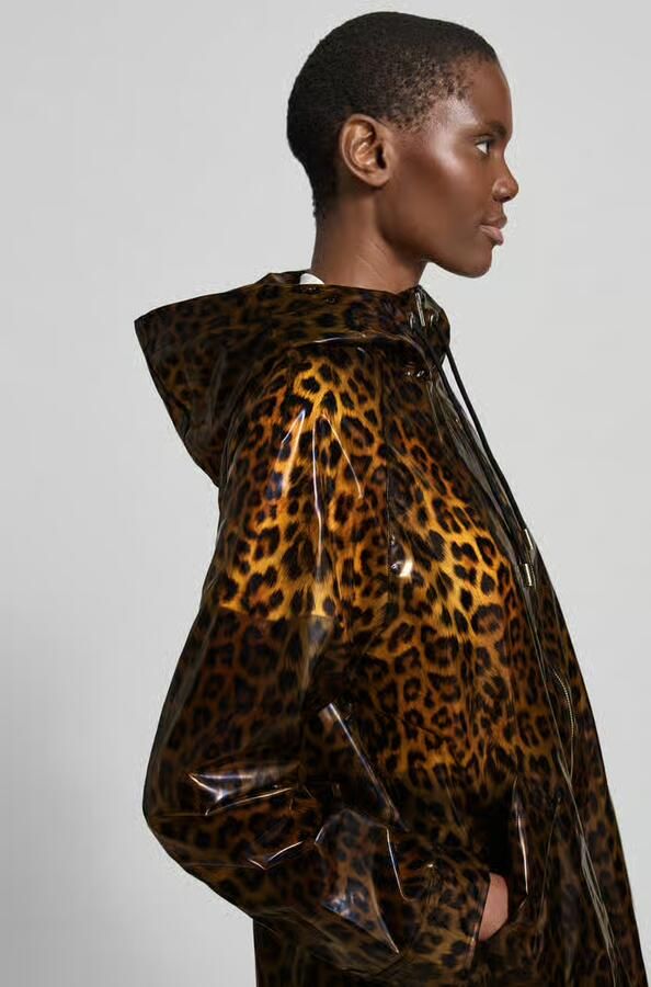 STAND STUDIO regular fit regenjas met all-over logoprint model 'Nilla'