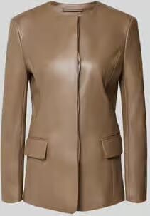 STAND STUDIO slim fit jack in leerlook model 'Doma'