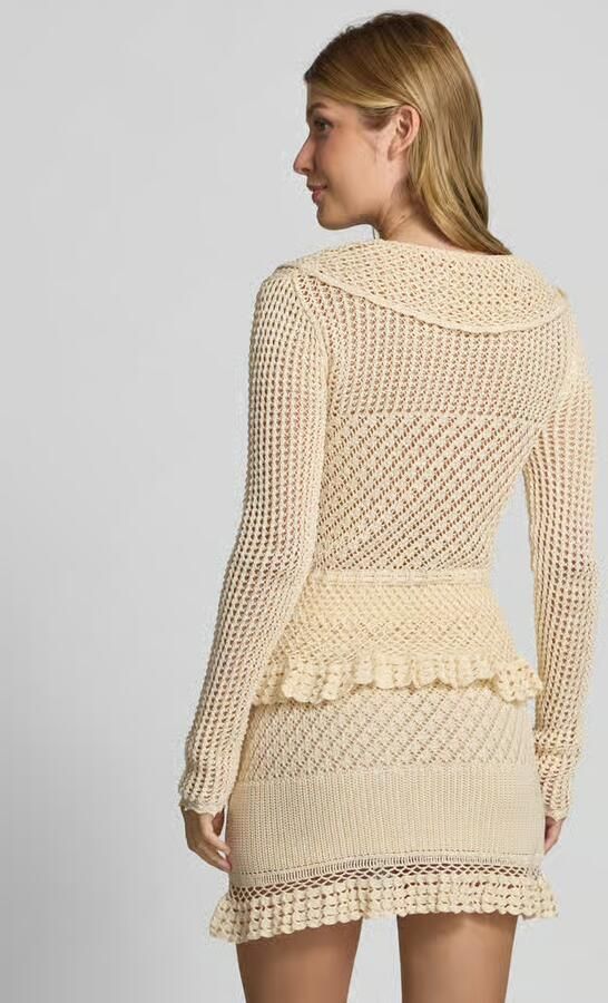 Staud Cardigan met ajourpatroon model 'VIENNA'