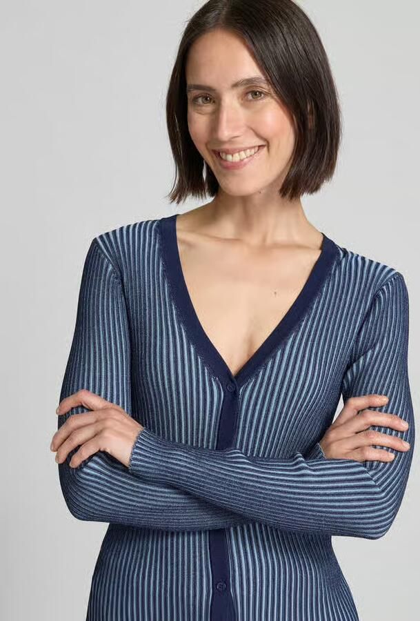 Staud Gebreide cardigan met structuurmotief