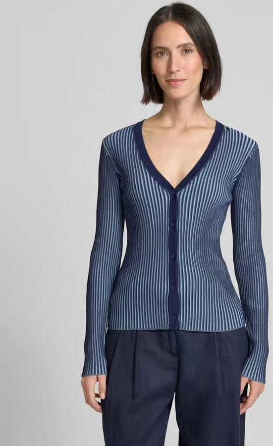 Staud Gebreide cardigan met structuurmotief - Foto 4