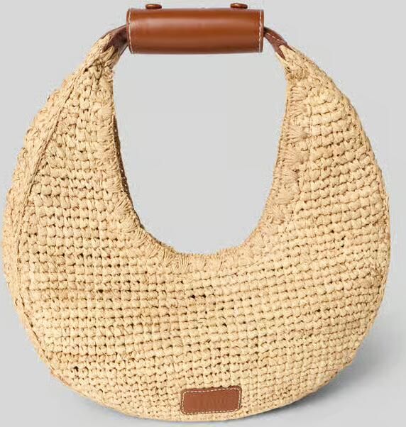 Staud Handtas met draagband model 'MOON RAFFIA TOTE BAG' - Foto 3