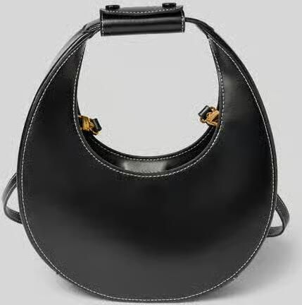 Staud Elegante Calfskin Mini Moon Tas Black Dames - Foto 3
