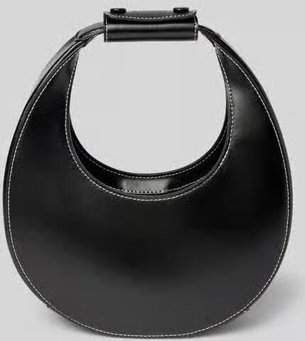 Staud Elegante Calfskin Mini Moon Tas Black Dames - Foto 2