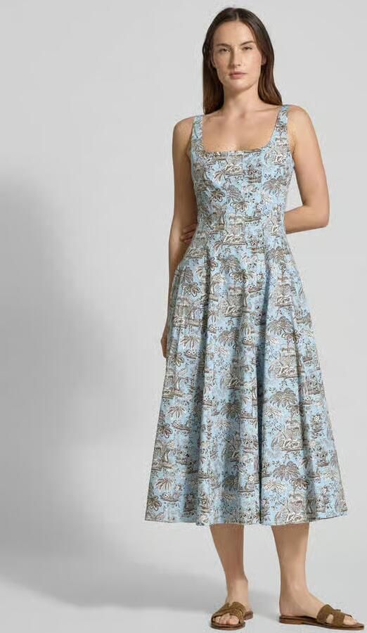 Staud Jurk met bloemen all-over print model 'Wells' - Foto 3