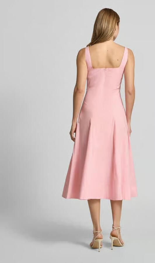Staud Knie-lange jurk met carréhals model 'WILLOW'
