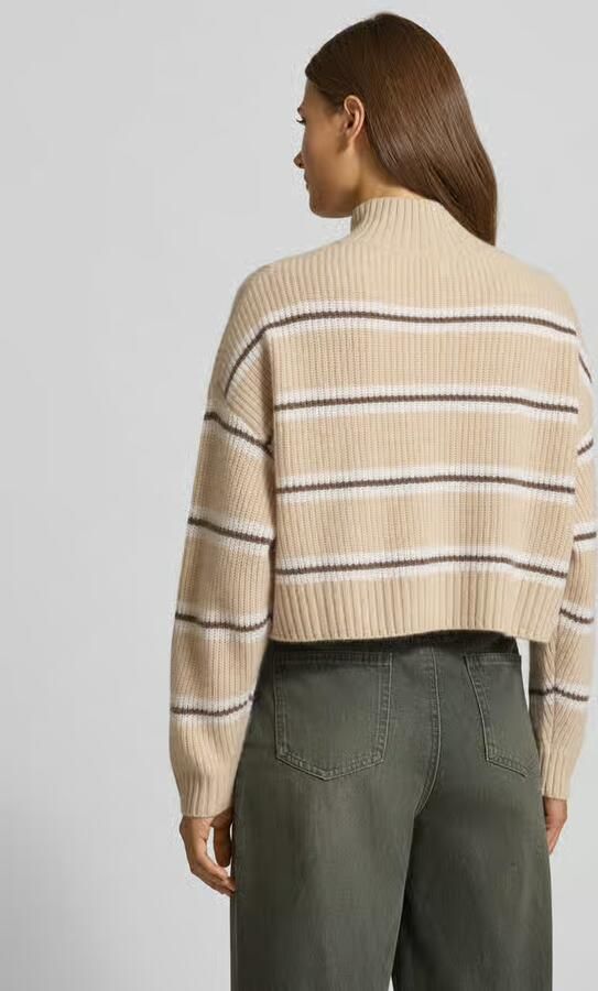 Staud Korte gebreide pullover van puur kasjmier