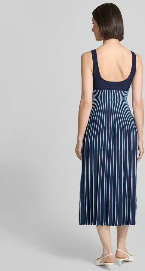 Staud Midi-jurk met plissévouwen model 'ELLISON' - Foto 3