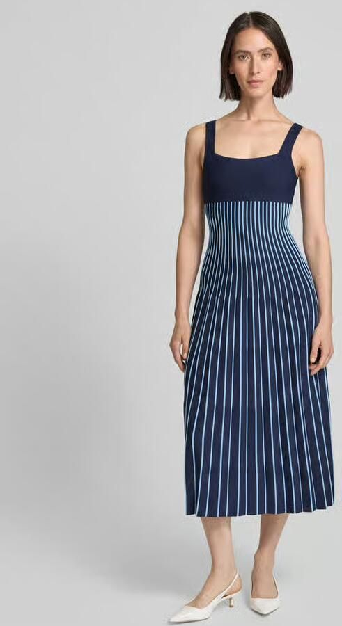 Staud Midi-jurk met plissévouwen model 'ELLISON' - Foto 2
