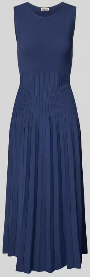 Staud Midi-jurk met plissévouwen model 'ELYSE' - Foto 2