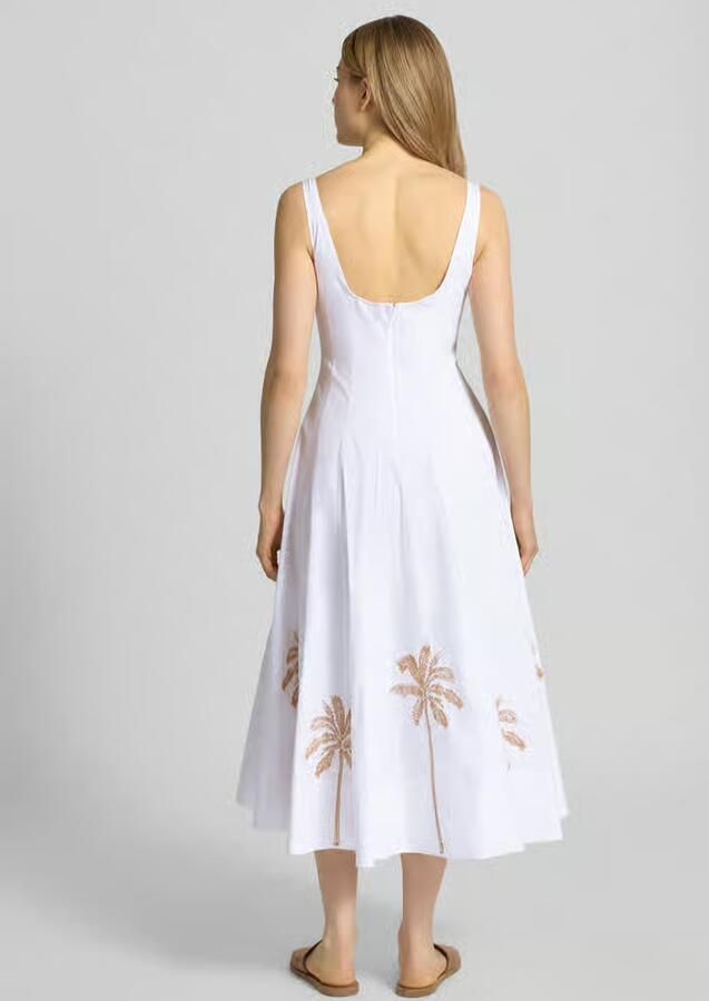 Staud Midijurk met motief-stitching model 'Wells' - Foto 2