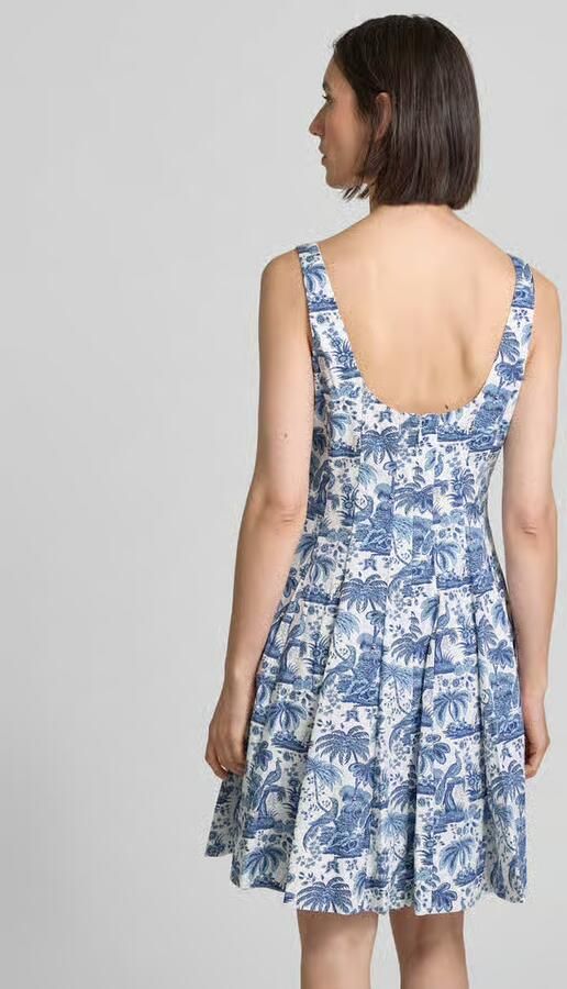 Staud Mini-jurk met vierkante hals model 'MINI WELLS'