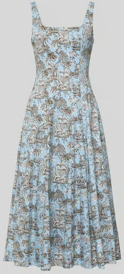 Staud Regular fit jurk met all-over bloemenprint model 'Wells'