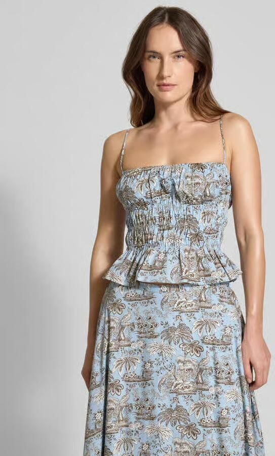 Staud Slim fit Top met florale all-over print Model 'Ayla' - Foto 3