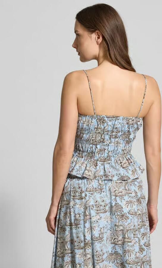 Staud Slim fit Top met florale all-over print Model 'Ayla' - Foto 2