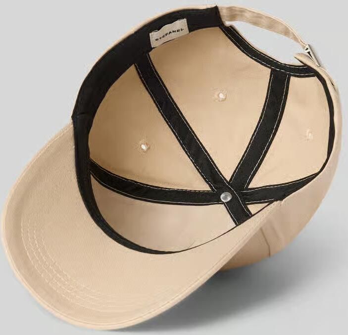Stefanel Baseballpet van katoen met stitching
