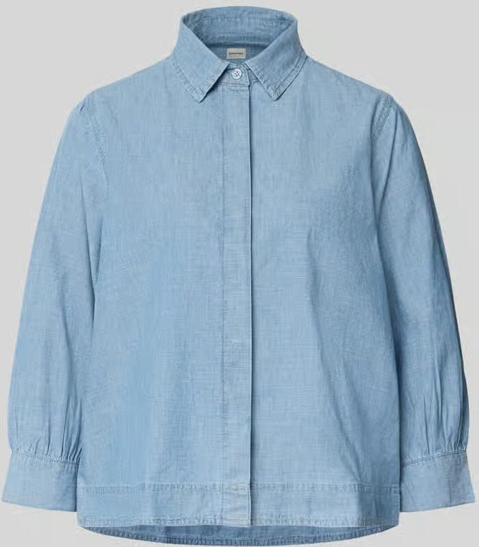 Stefanel Blouse met overhemdkraag en verborgen knoopsluiting