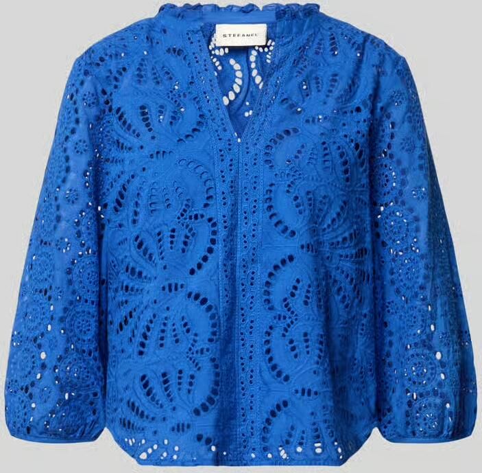 Stefanel Blouse met serafinokraag model 'SANGALLO'