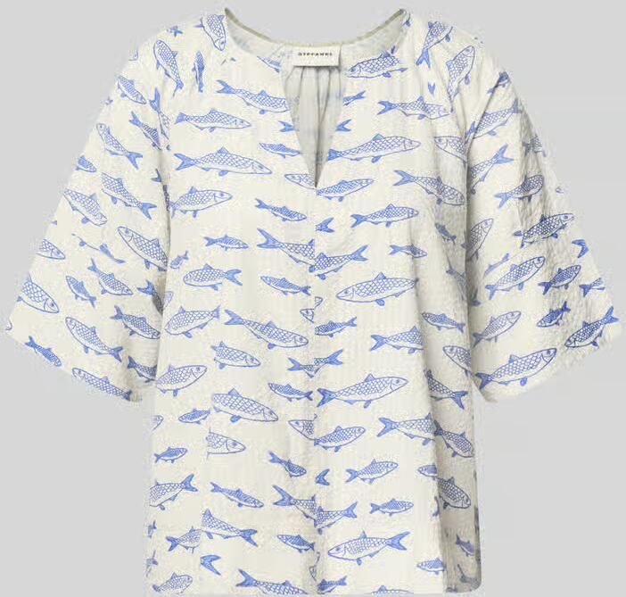 Stefanel Blouses shirt in all-over look model 'SADIRA'