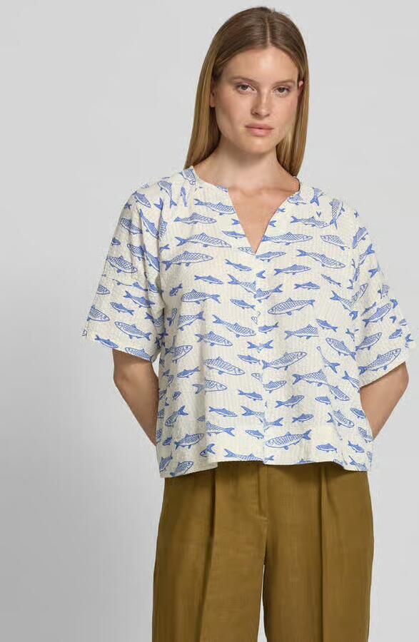 Stefanel Blouses shirt in all-over look model 'SADIRA' - Foto 2