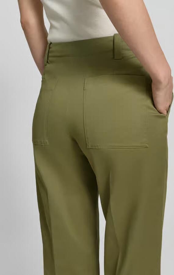 Stefanel Broek met gefixeerde omslag model 'PANTALONE'