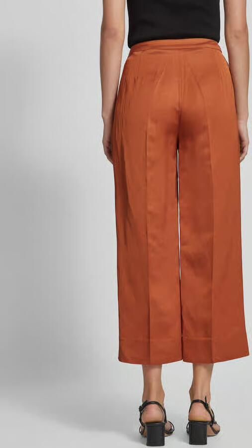 Stefanel Broek van een mix van viscose en linnen in effen design