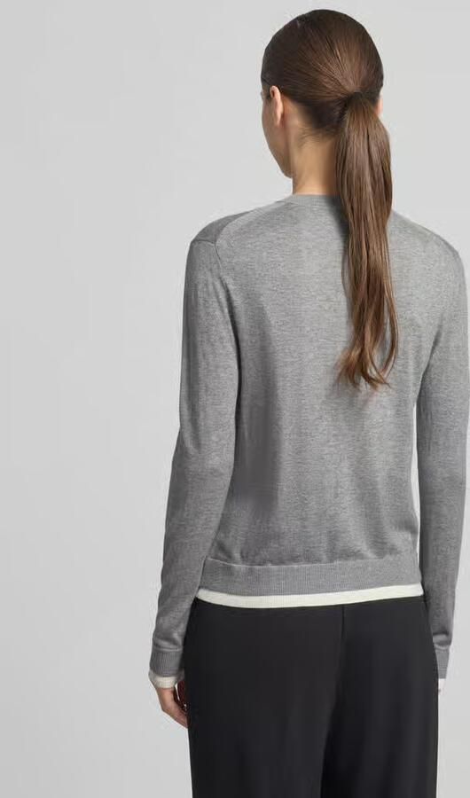 Stefanel Cardigan van linnenmix met ronde hals - Foto 3