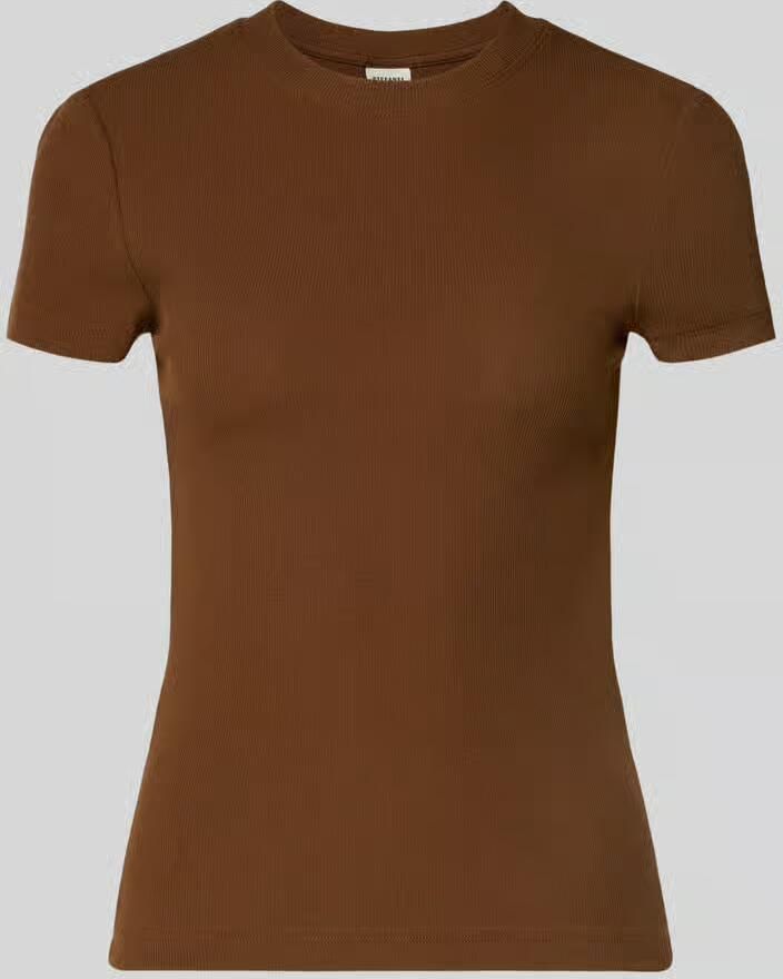 Stefanel Cropped T-shirt met ronde hals