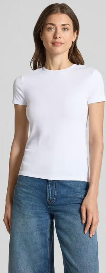 Stefanel Cropped T-shirt met ronde hals - Foto 3