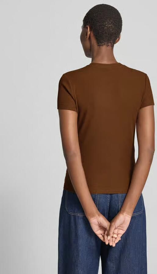 Stefanel Cropped T-shirt met ronde hals - Foto 3