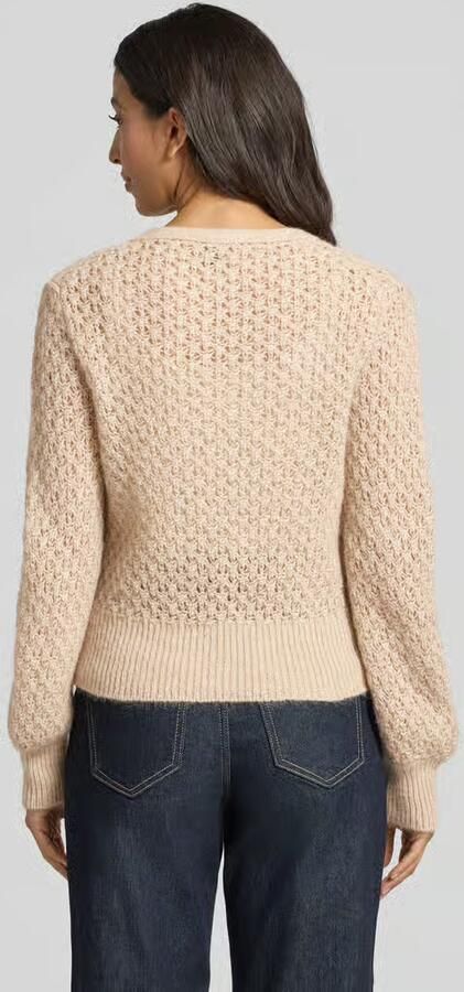 Stefanel Gebreid jack met V-hals model 'ALPACA'