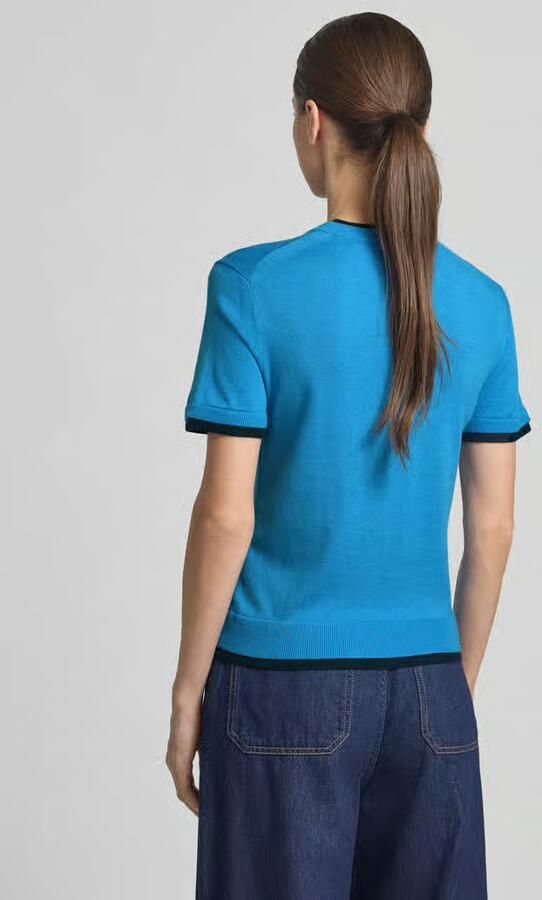 Stefanel Gebreid shirt van linnenmix in two-tone-stijl - Foto 3