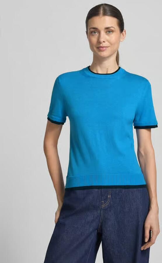 Stefanel Gebreid shirt van linnenmix in two-tone-stijl - Foto 2