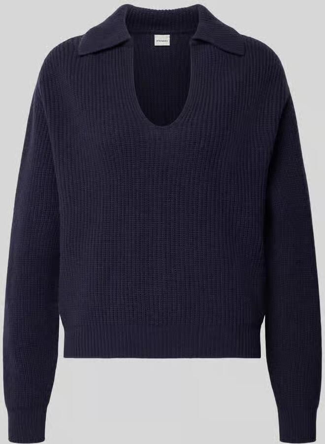 Stefanel Gebreide pullover van lanawol met polokraag