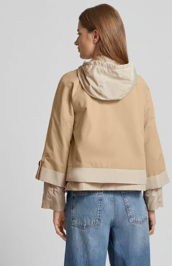 Stefanel Jack in two-tone-stijl met capuchon