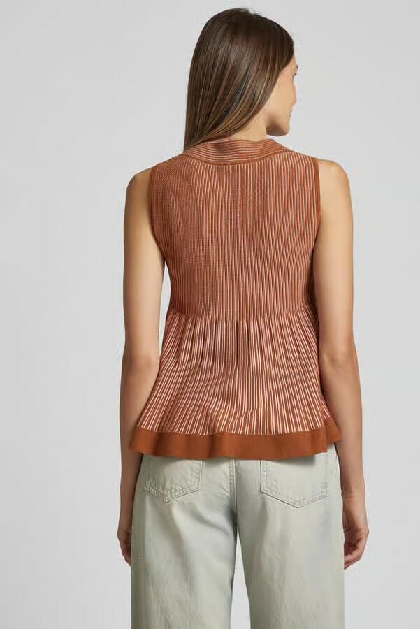 Stefanel Maxi-jurk met structuurmotief