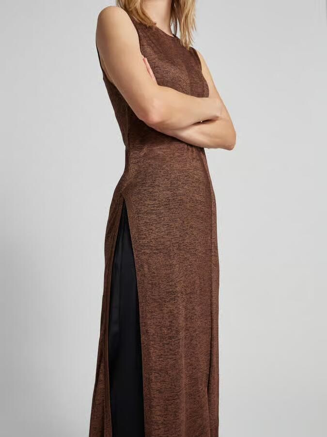 Stefanel maxi-jurk met structuurpatroon