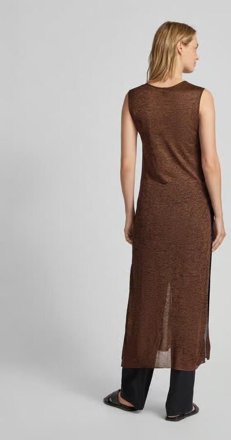 Stefanel maxi-jurk met structuurpatroon