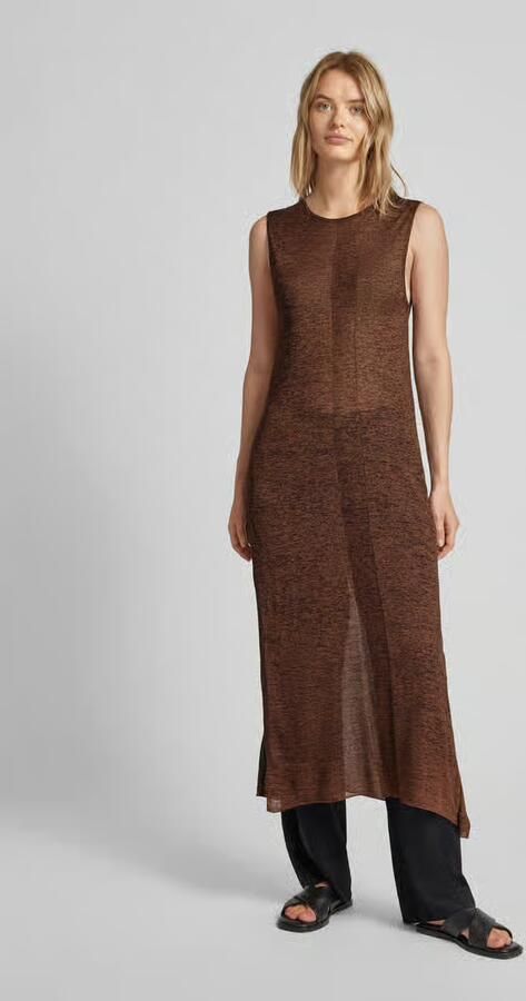 Stefanel maxi-jurk met structuurpatroon - Foto 3