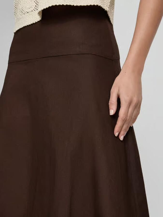 Stefanel Midirok van linnenmix model 'Basque'