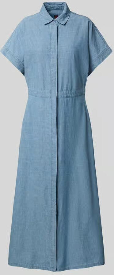 Stefanel Overhemdjurk in denimlook met blinde knoopsluiting - Foto 2