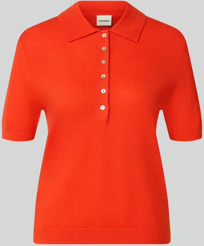 Stefanel Poloshirt van zuivere scheerwol