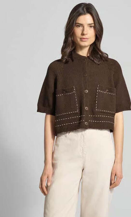 Stefanel Regular fit cardigan met viscose - Foto 3
