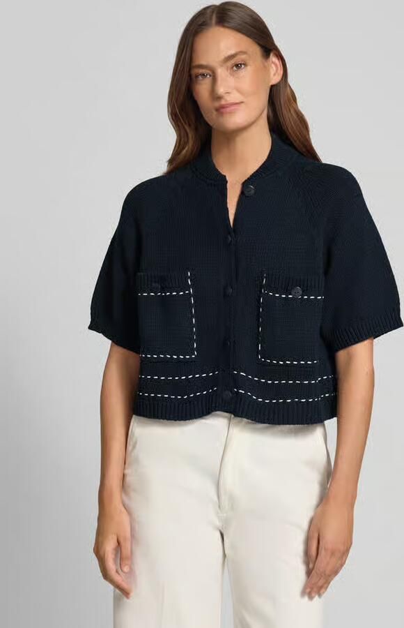 Stefanel Regular fit cardigan met viscose - Foto 3
