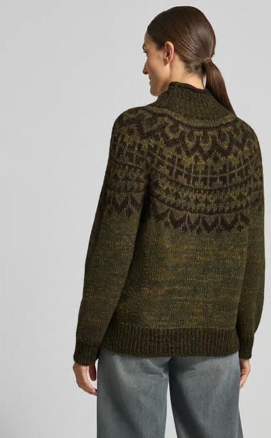 Stefanel Regular fit gebreide pullover met alpaca-aandeel - Foto 2