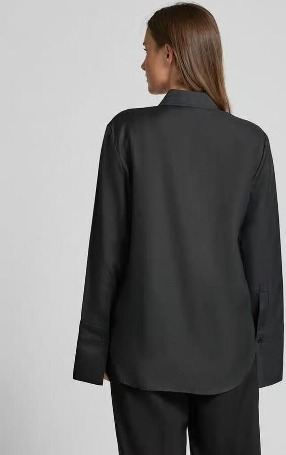 Stefanel Regular fit overhemdblouse met borstzak